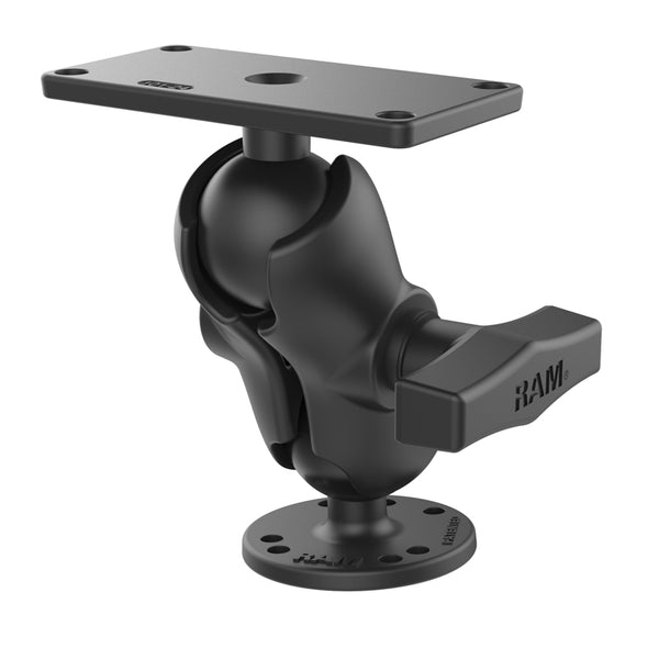 Voyager Pro Mount, RAM Flat Surface, 2 Bases, Short Arm