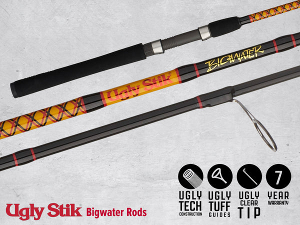 Ugly Stik Bigwater Spinning Combo Fishing Rod & Reel (Model: 6'6 /  Medium), MORE, Fishing, Rods -  Airsoft Superstore