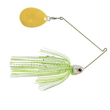 1/4 oz Blue / White / Chartreuse Spinner Baits