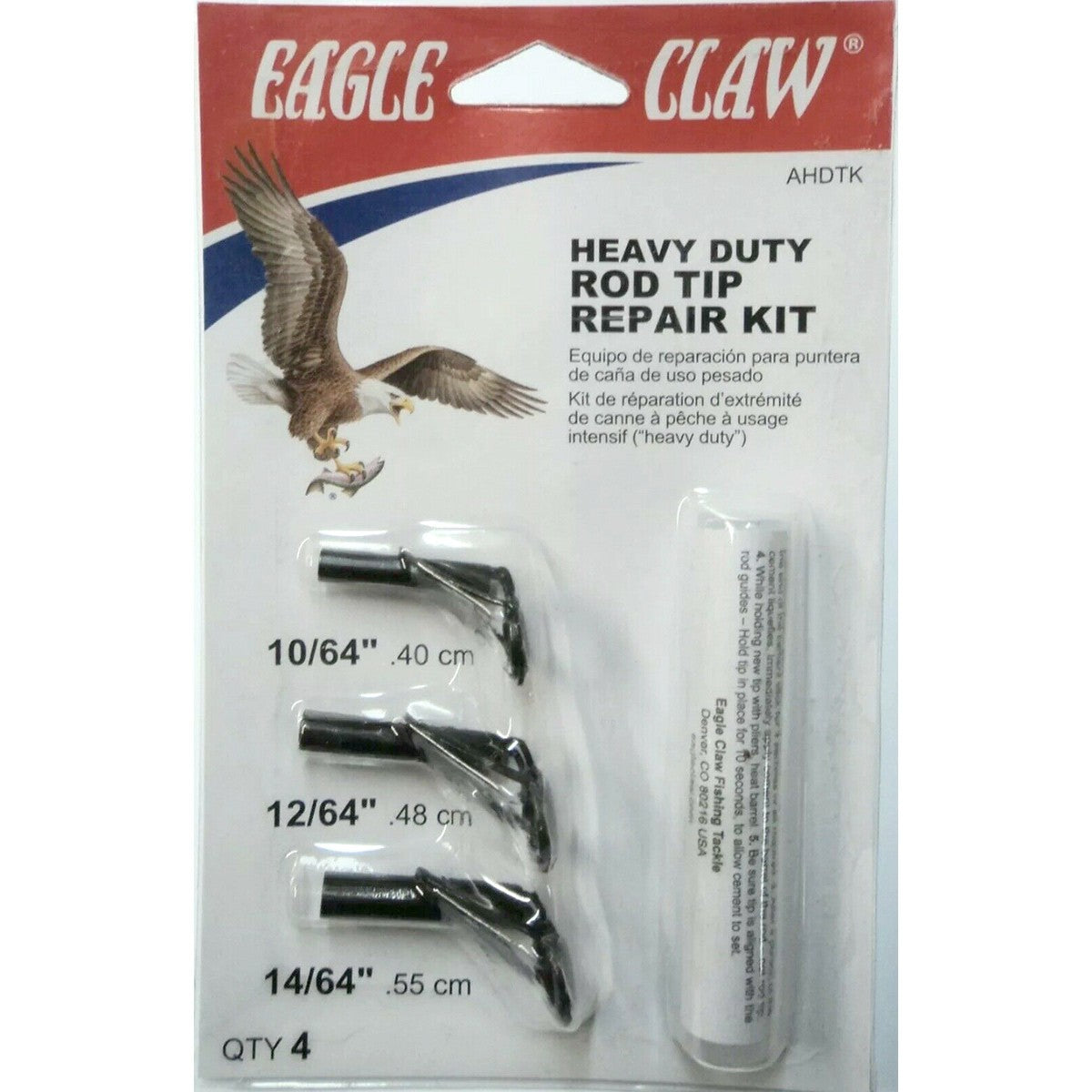Rod Tip Fix Eagle Claw Heavy Duty Rod Tip Repair Kit - LOTWSHQ