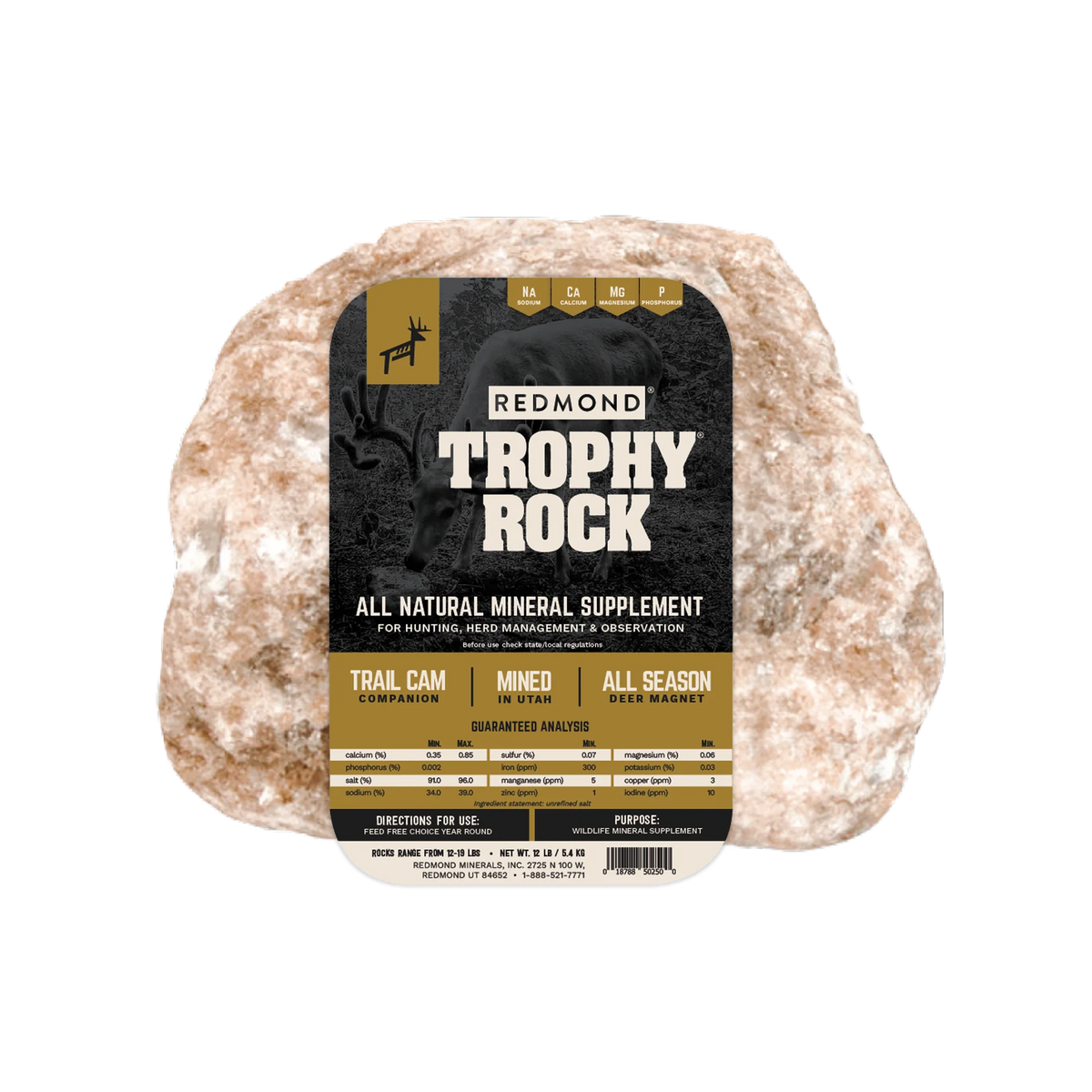 Trophy Rock Mineral Salt Lick Attractant