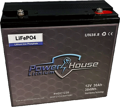 Power House Lithium 12V 30Ah Wide