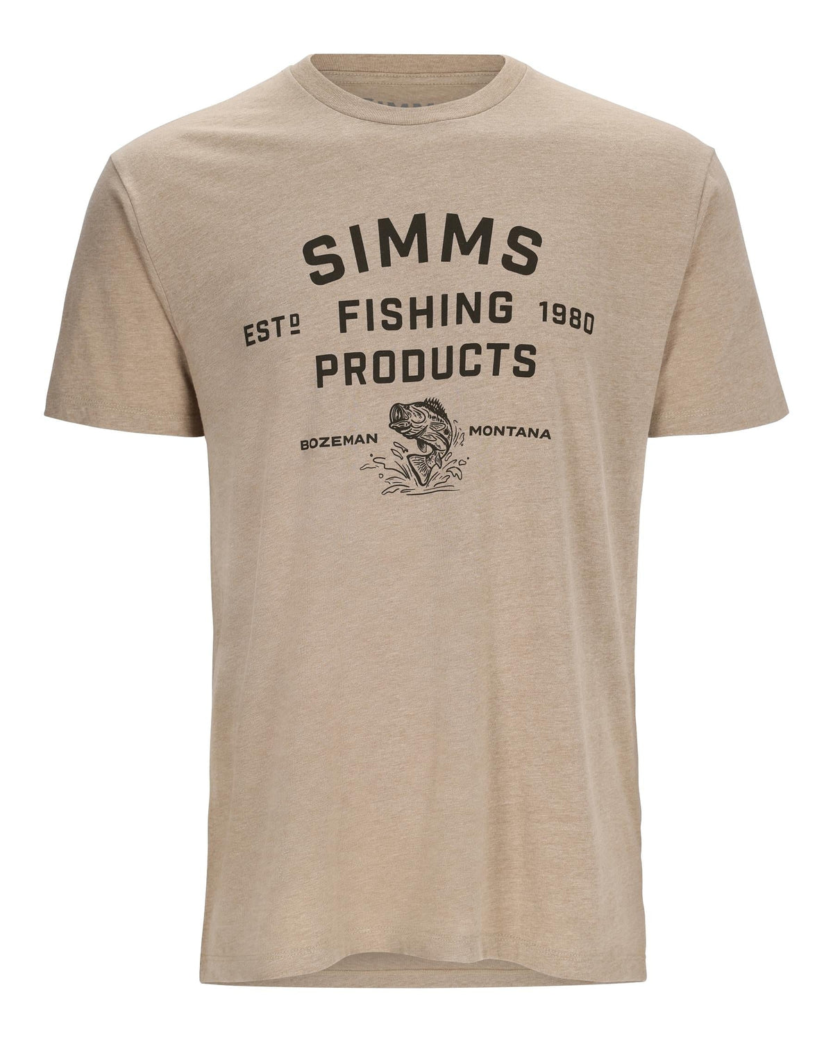Simms Stacked Logo Bass T-Shirt