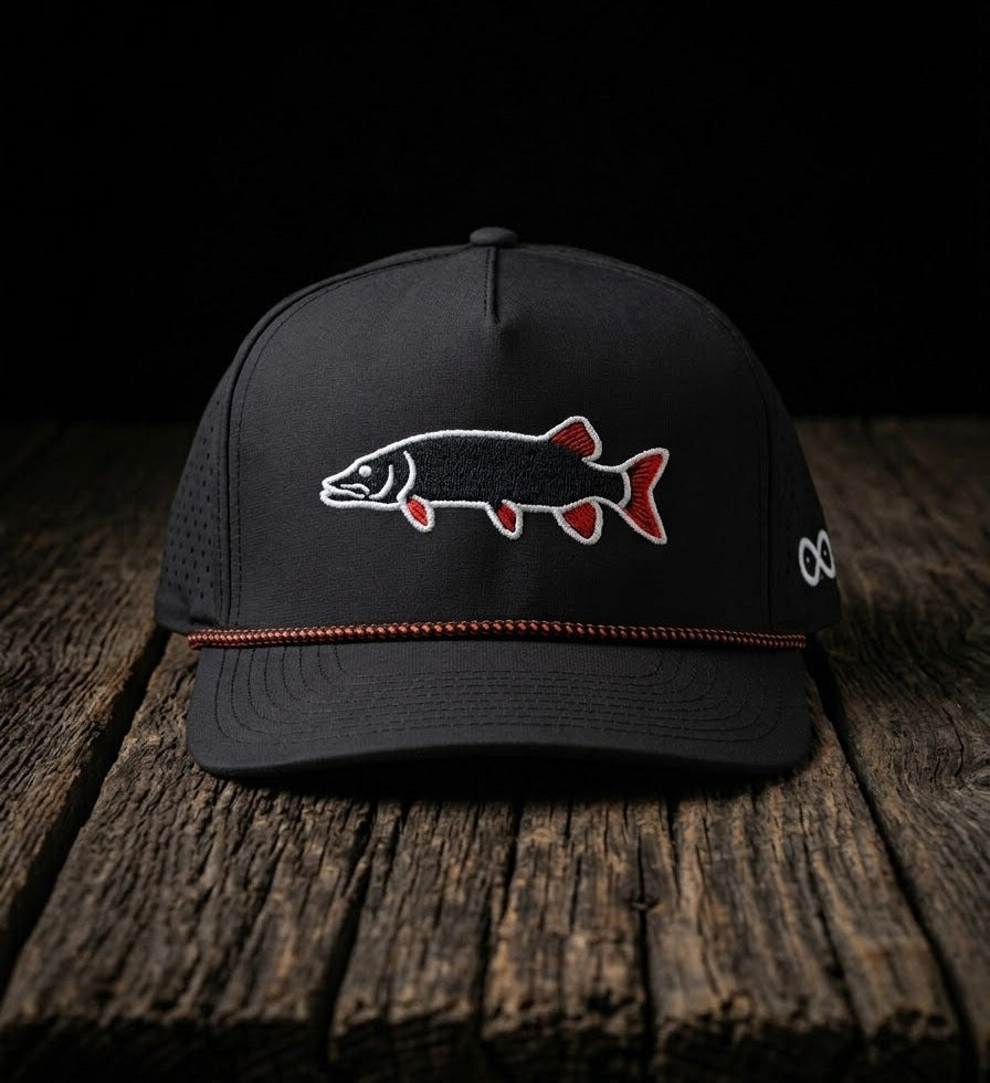Stock Fishing Gear Figure 8 Muskie Rope Hat