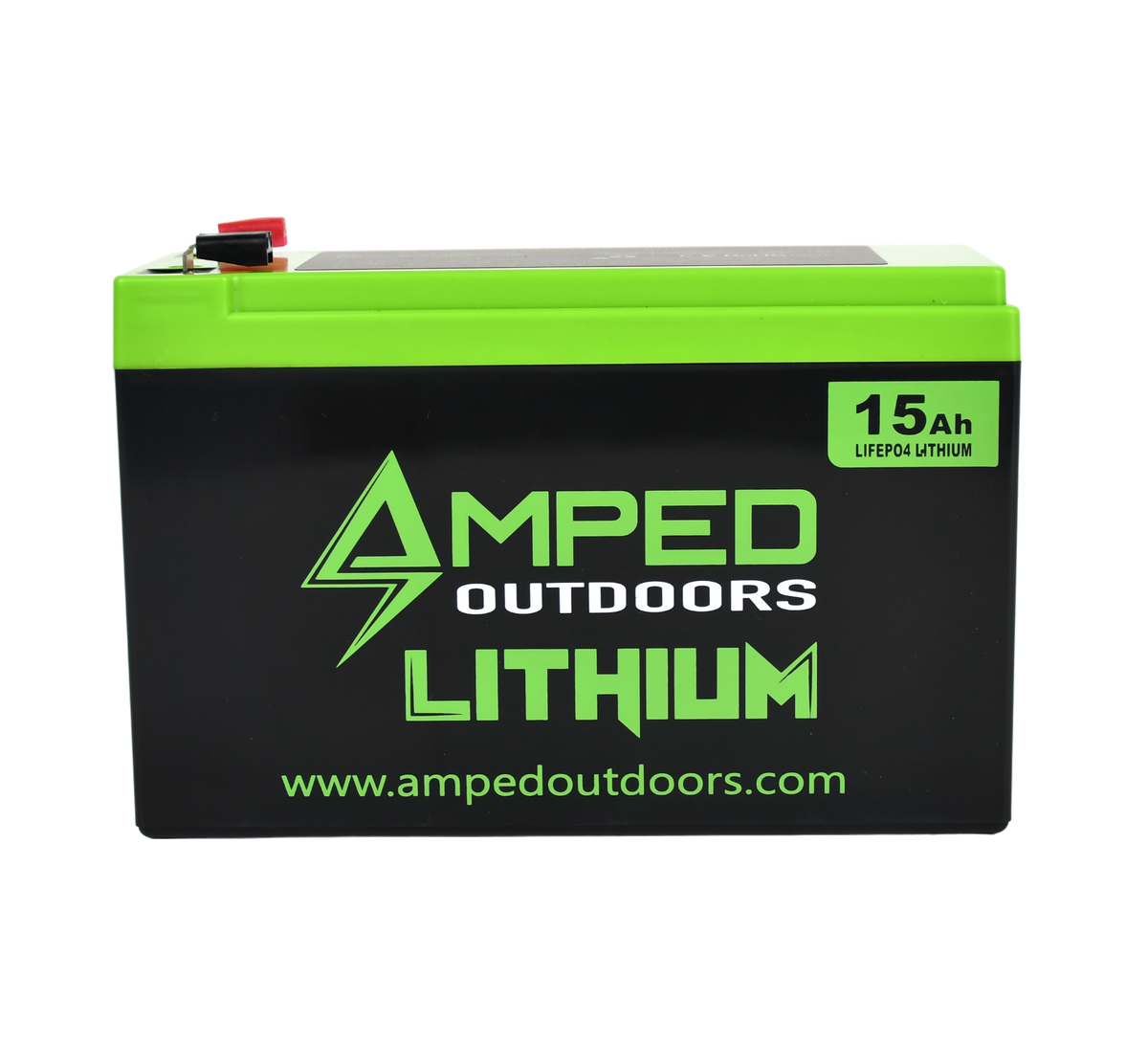 Amped Outdoors 12V 15Ah Lithium Battery (With Charger)