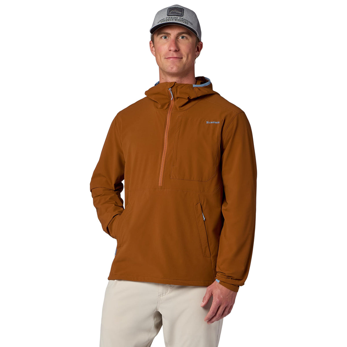 Simms Men's Rogue Flex Half-Zip Pullover Hoody