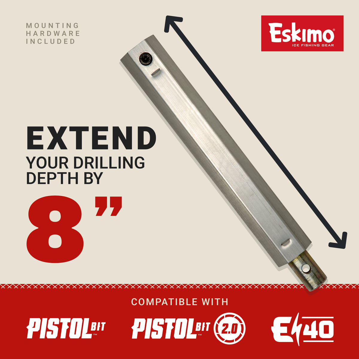 Eskimo Hex Shaft Auger Extension