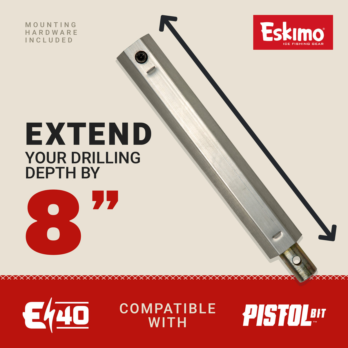 Eskimo 8&quot; Pistol Extension