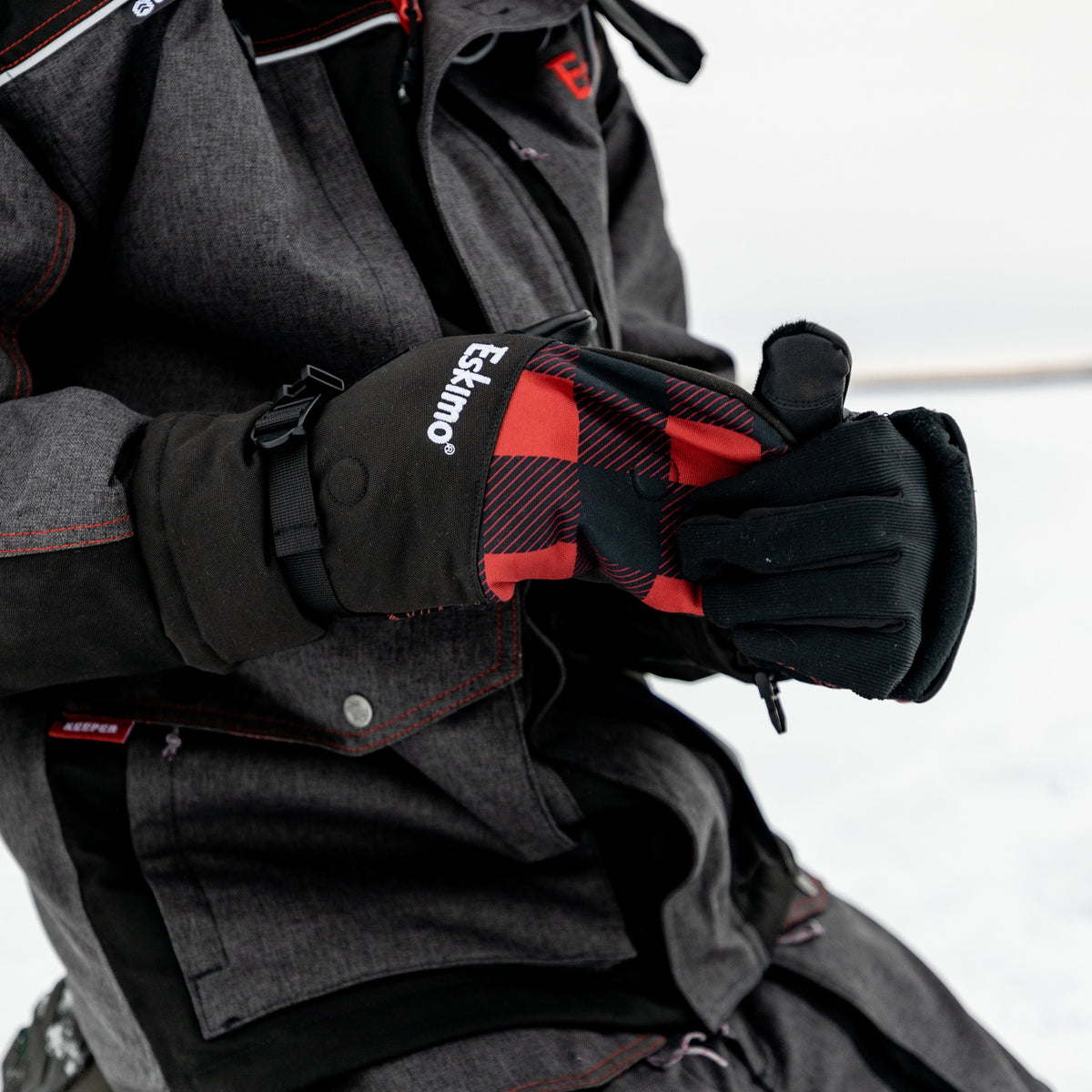 Eskimo Buffalo Plaid Cold Weather Glomitt