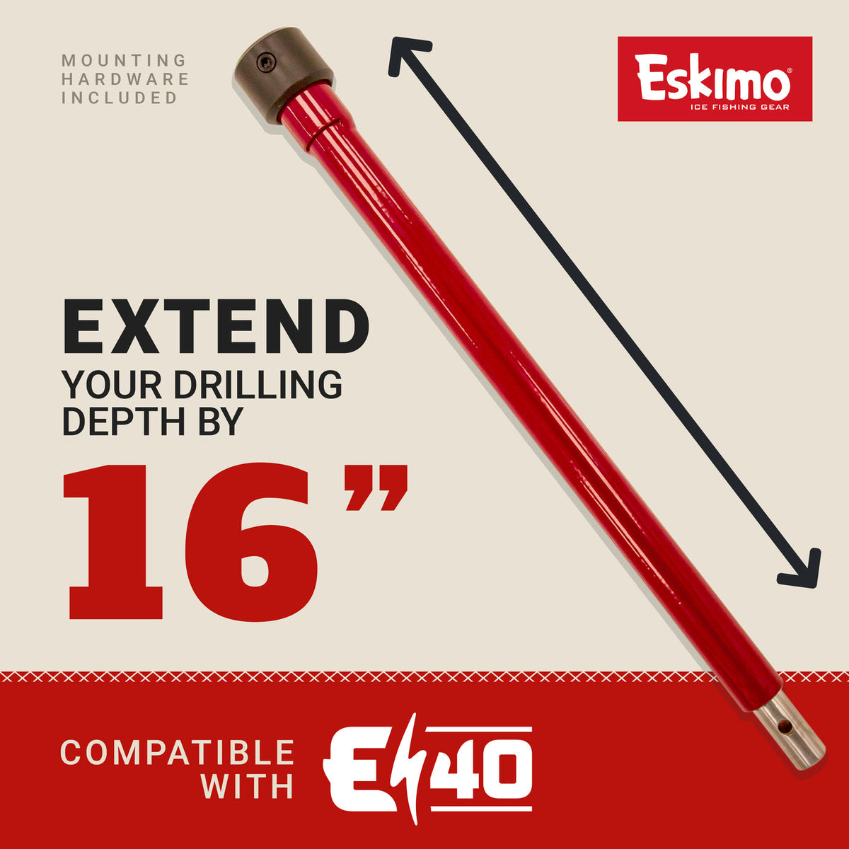 Eskimo Steel Auger Extension