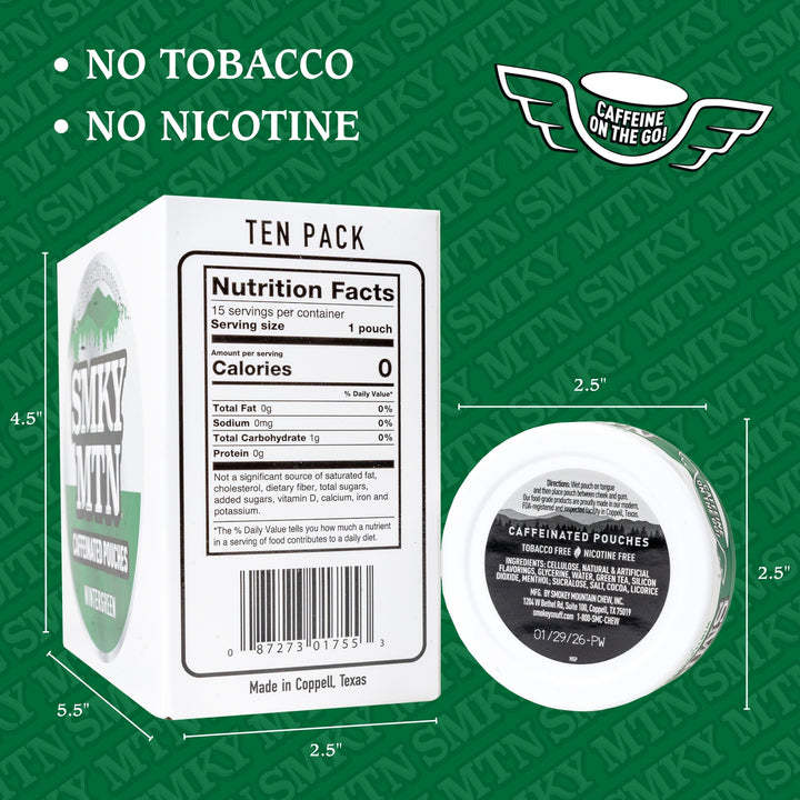 Smokey Mountain Caffeinated Pouches