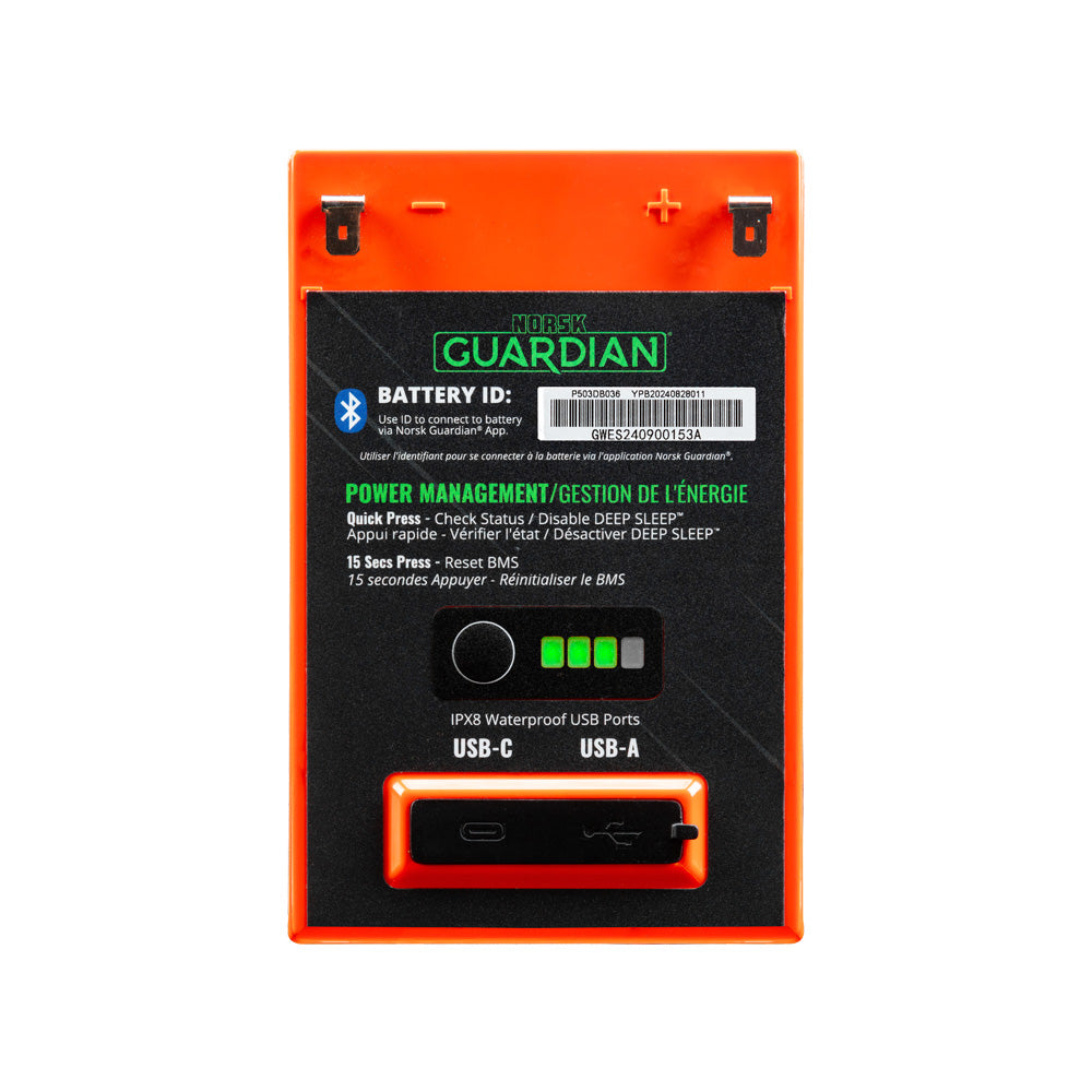 Norsk 14.8V 30AH Lithium-Ion Bluetooth Battery (With Charger)