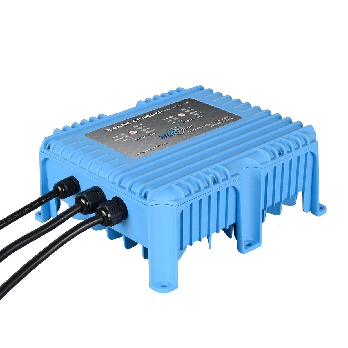Power House Lithium 12V-16V/24V-36V 2-Bank Waterproof Battery Charger