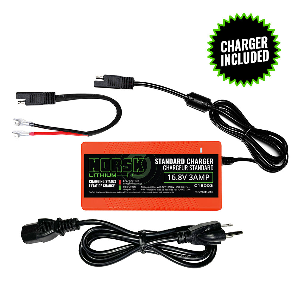Norsk 14.8V 30AH Lithium-Ion Bluetooth Battery (With Charger)