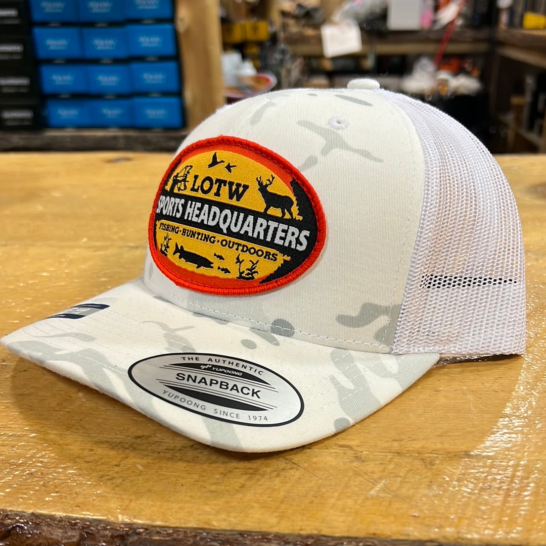 LOTW Sports Headquarters Classic Multicam Snapback Trucker Hats
