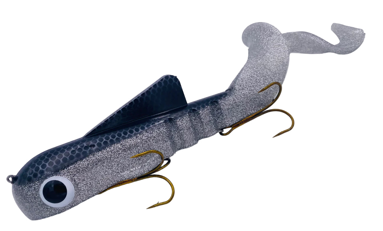 Fishing lure with a detailed design on a white background