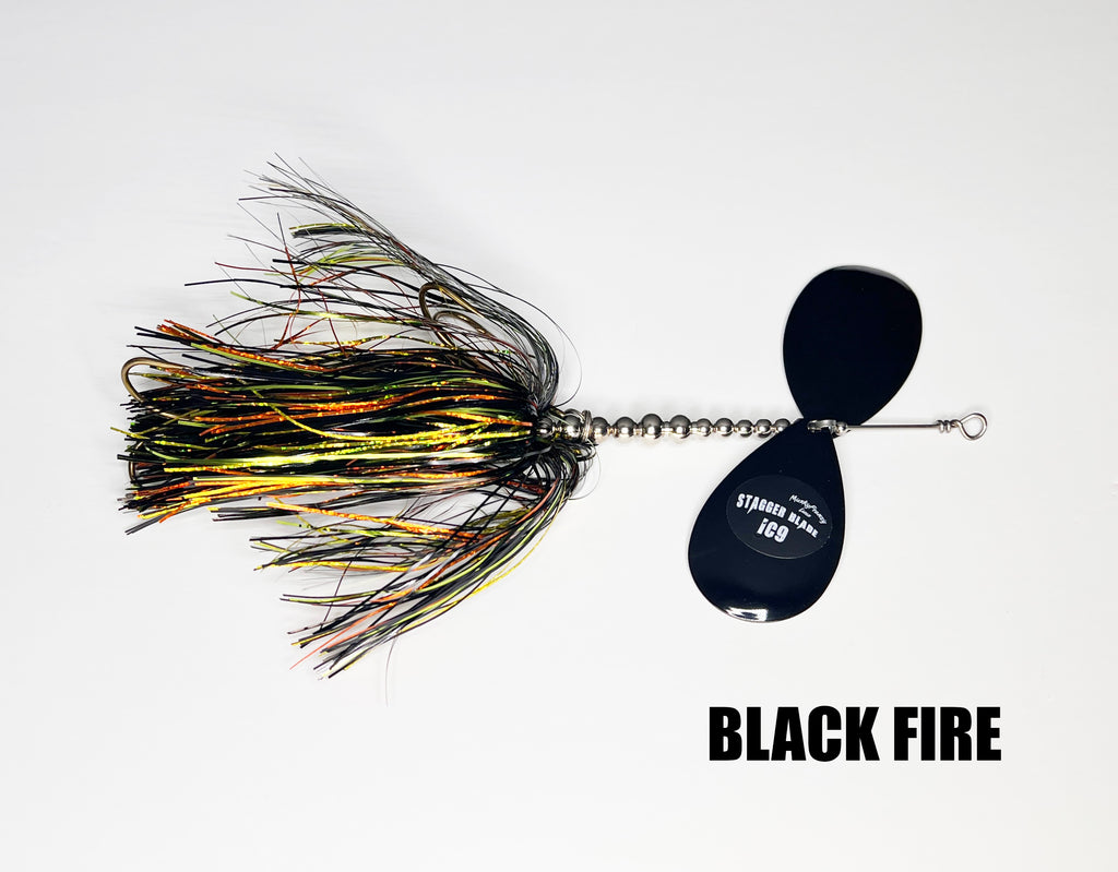 Musky Frenzy IC9 Stagger Blade Bucktail