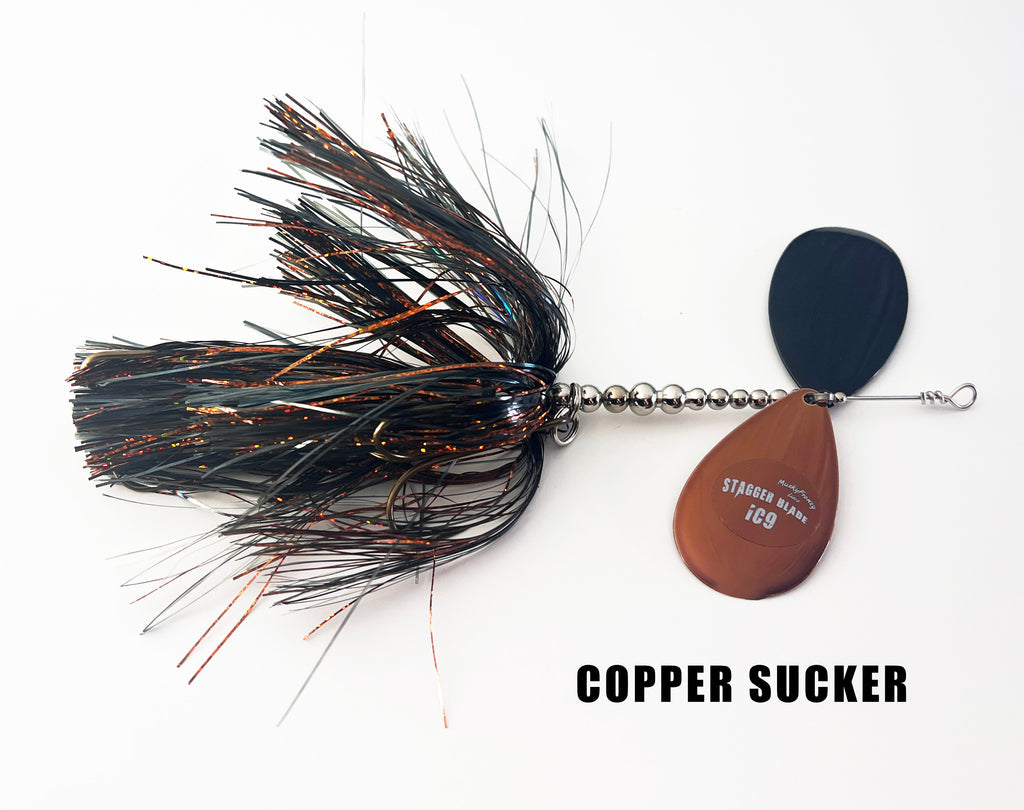 Musky Frenzy IC9 Stagger Blade Bucktail