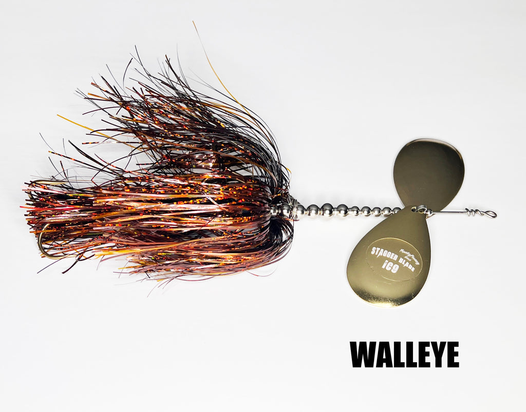 Musky Frenzy IC9 Stagger Blade Bucktail