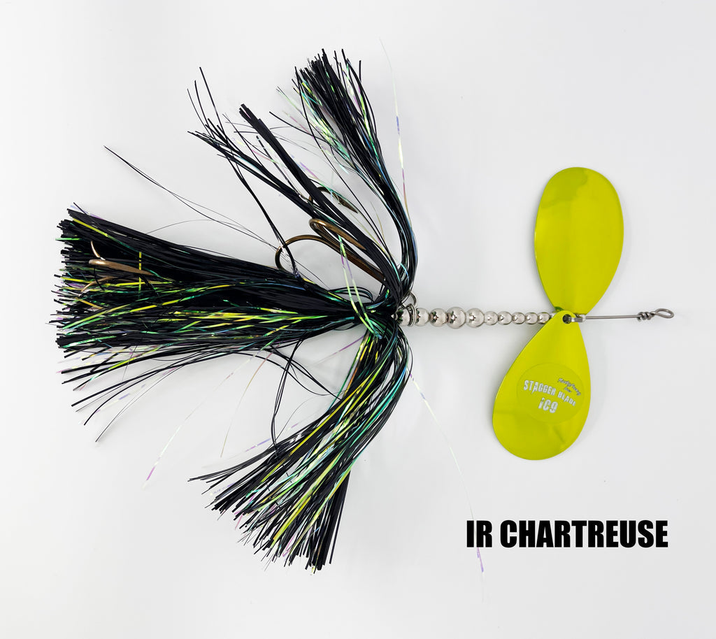 Musky Frenzy IC9 Stagger Blade Bucktail