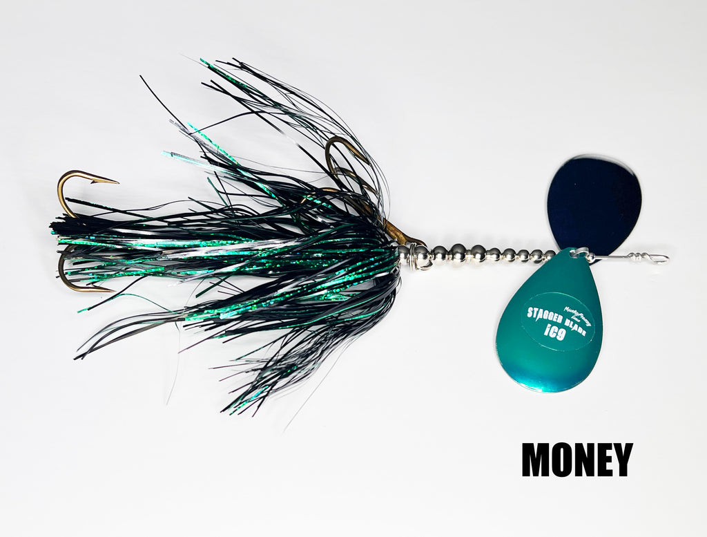 Musky Frenzy IC9 Stagger Blade Bucktail