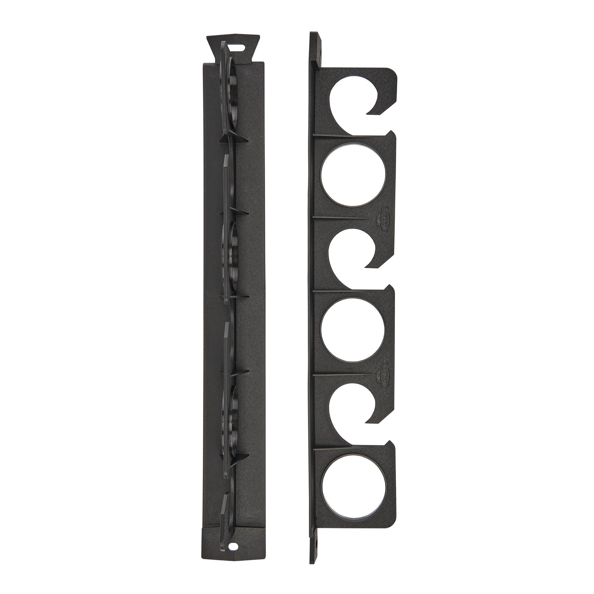  Wall Mounted Fishing Rod Holders Tubes Links Fishing Rod Holder  Rack Rests (1-Pole-Black) : Sports & Outdoors