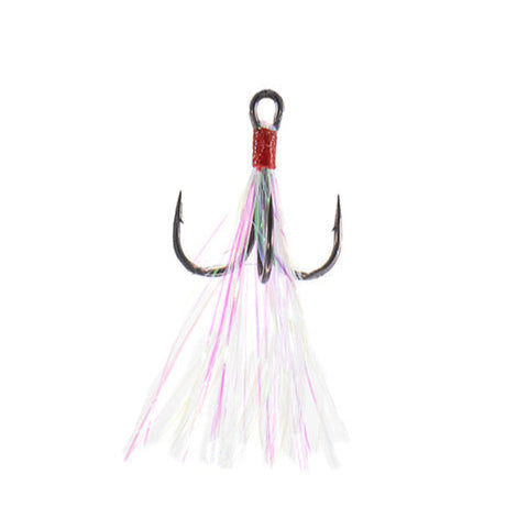 Fishing lure with a hook on a white background