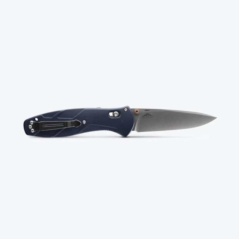 Benchmade Barrage Blue Canyon Drop Point Knife