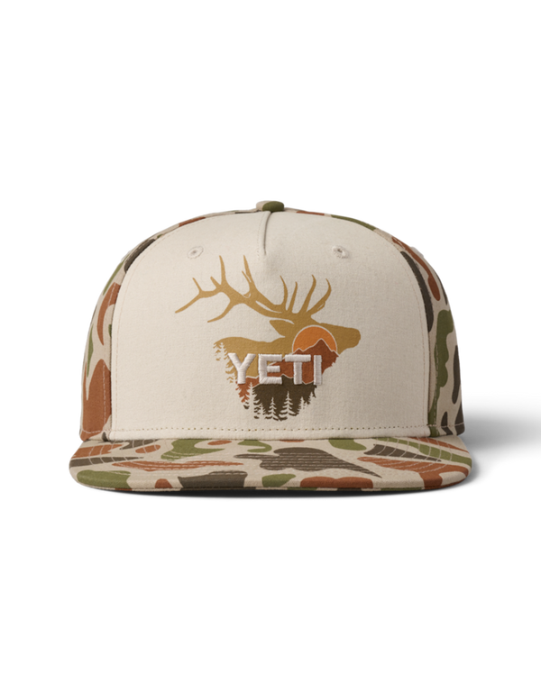 Yeti Sunrise Elk Flat Brim Hat - LOTWSHQ