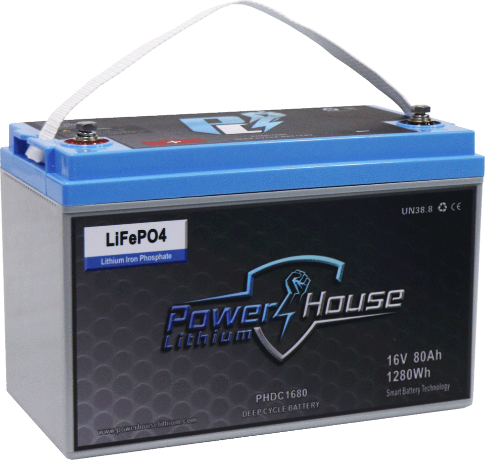 PowerHouse Lithium 16V 18Ah Deep Cycle Battery (Wide)