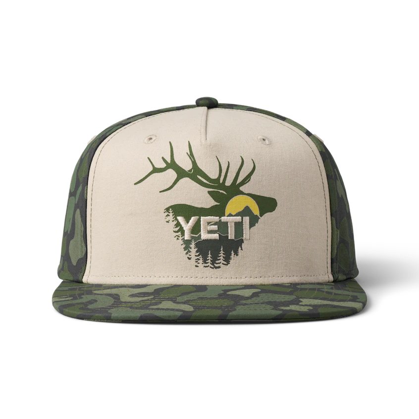 Yeti Sunrise Elk Flat Brim Hat