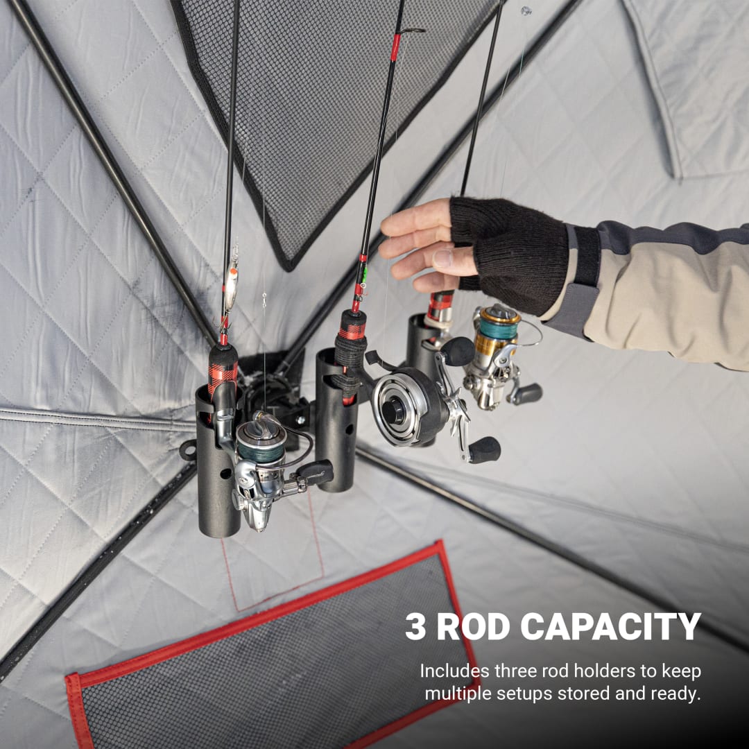 Eskimo E-Hub Triple Rod Holder