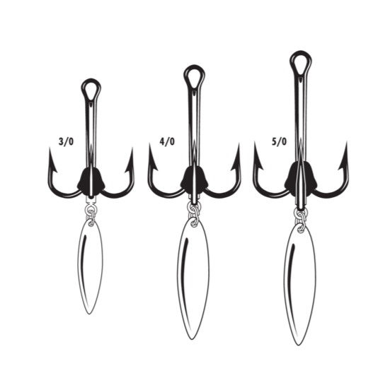 VMC 1X Round Bend Treble Hook - 4/0 - 25 Pack VMC 1X Round Bend Treble Hook - 4/0 - 25 Pack
