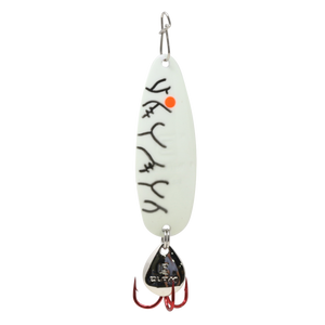 Clam Ribbon Leech Flutter Spoon 1/4 oz - Rainbow Holo - Ice Fishing Lure