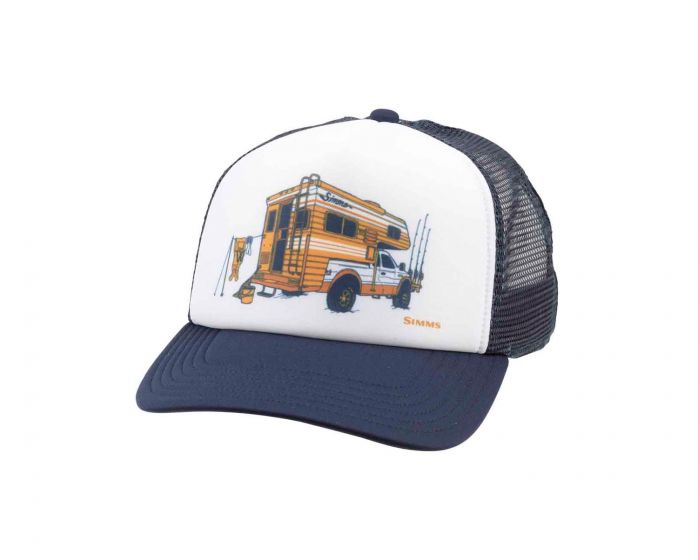 Simms Slide-In White Trucker Hat