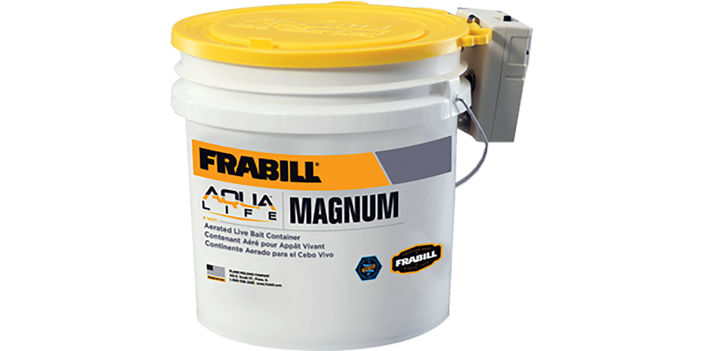 Frabill Magnum Bait Bucket with Aerator - LOTWSHQ