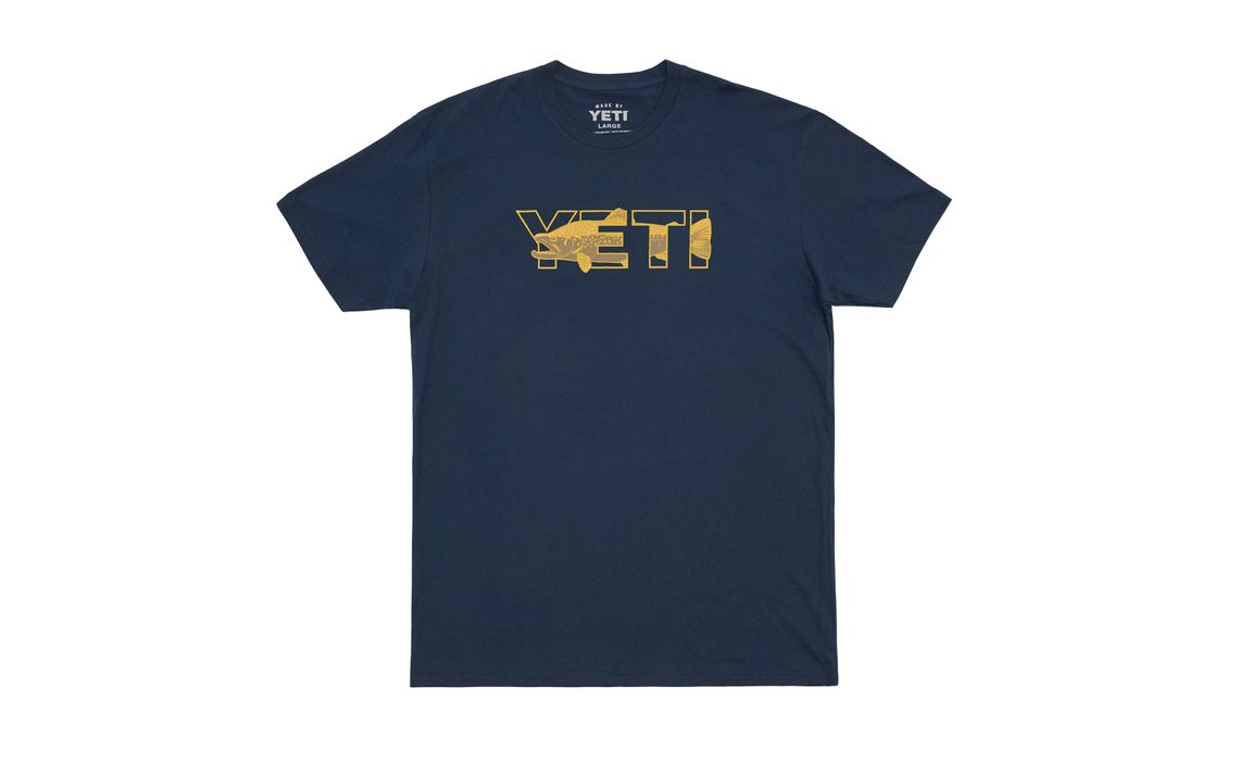 Yeti Brown Trout Short Sleeve T-Shirt