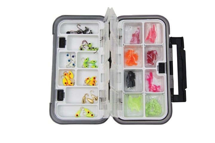 Cheap M Size Waterproof Fishing Fly Box Fly Fishing Tackle Box Small Spoon  Lure Hook Ice Jig Storage Box