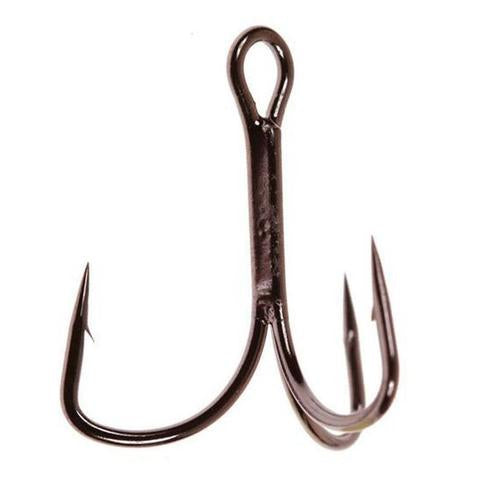 15Pcs/lot 13ME 1#-14# Black nickel Fishing Hook Treble Overturned Hooks  Round Bend Treble Bass Three hooks gamakatsu - Price history & Review, AliExpress Seller - MUA Fishing Store