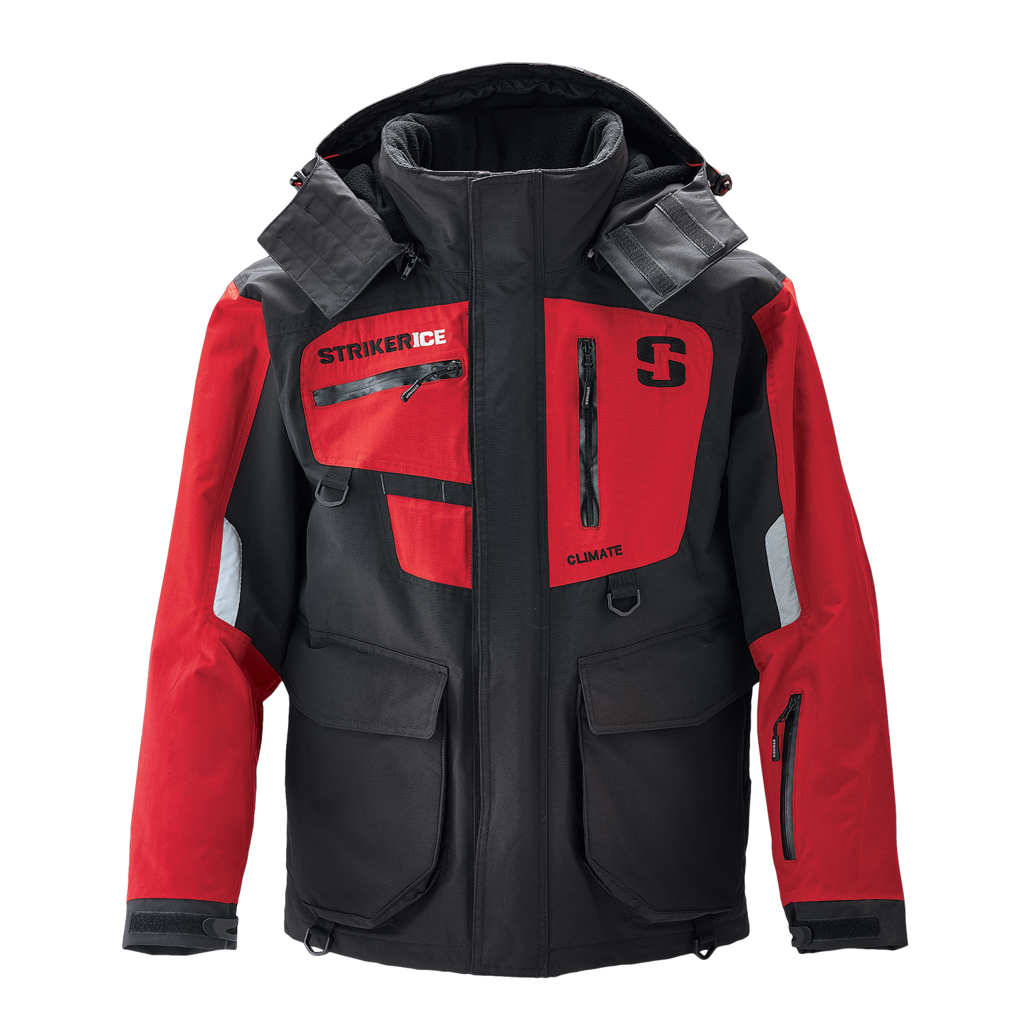 Striker Ice Climate Jacket - Red/Black - Front