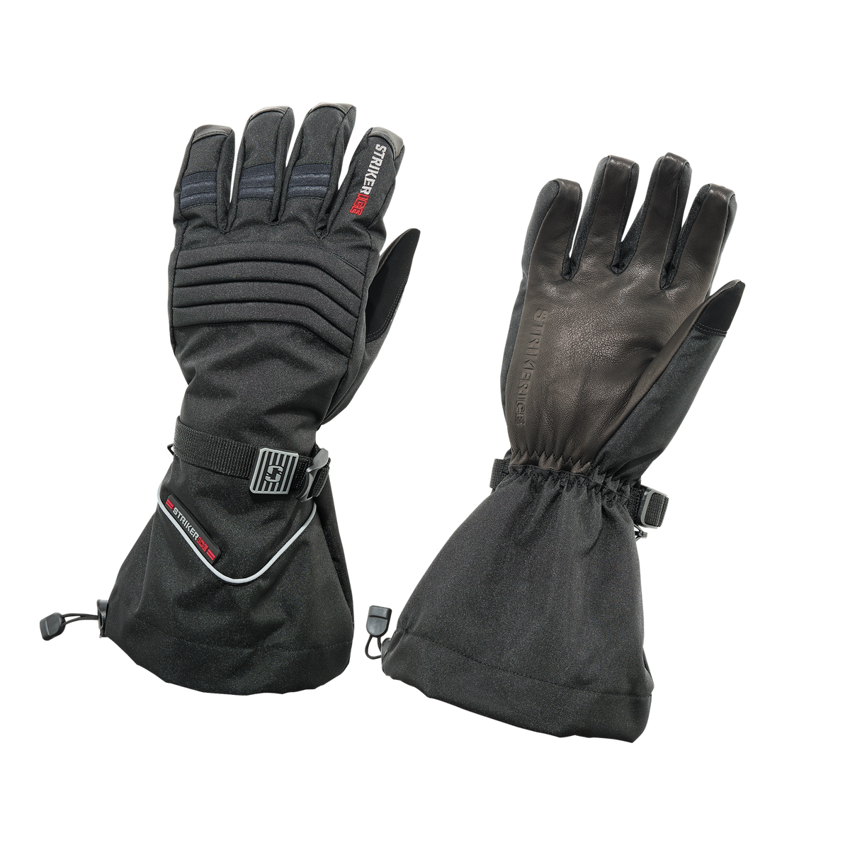 Striker Ice Combat Leather Gloves - Black - Small