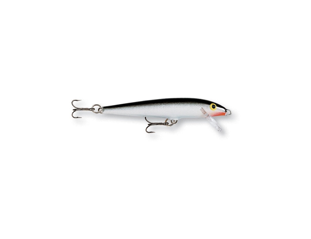 Rapala 2-3/4 Silver Black Floating Fish Lure - F07S