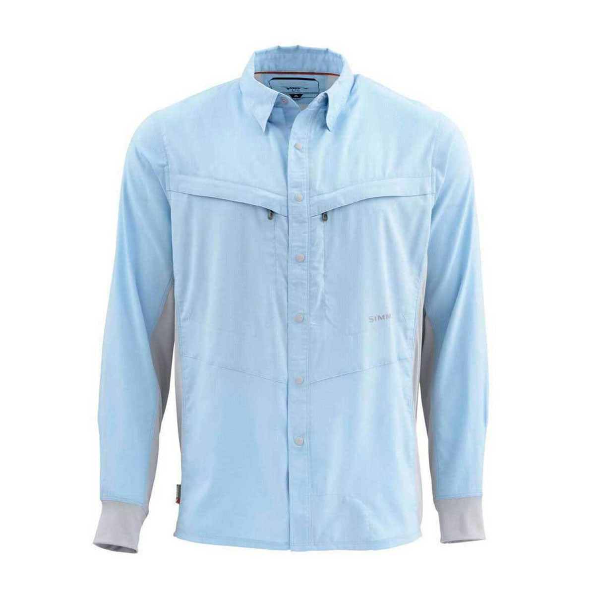 Simms Intruder BiComp Long Sleeve Shirt - Light Blue