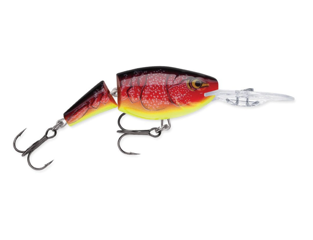 Rapala Jointed Shad Rap 05 Chartreuse Black Lure - Lightweight & Durable