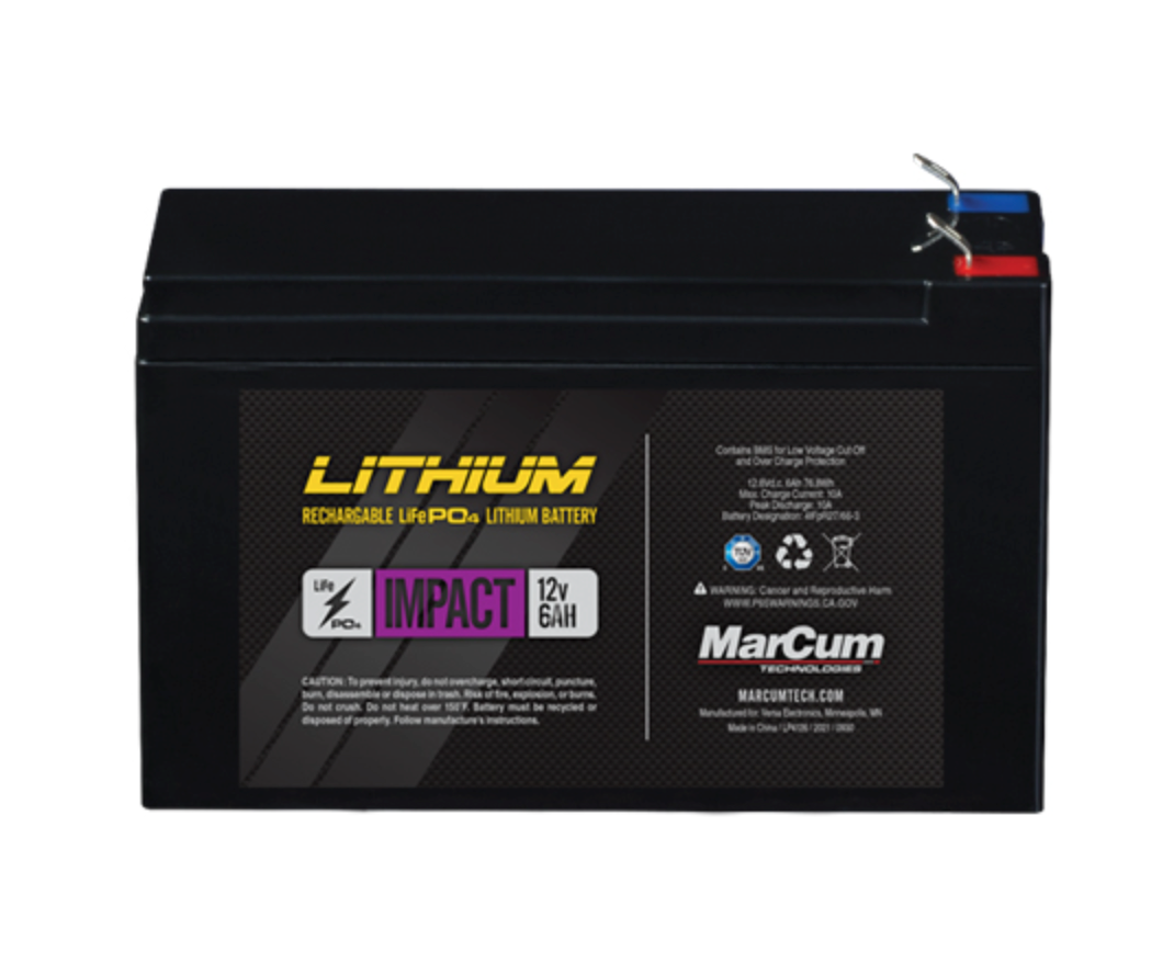 Marcum &quot;Impact&quot; Lithium 12V 6AH Battery only
