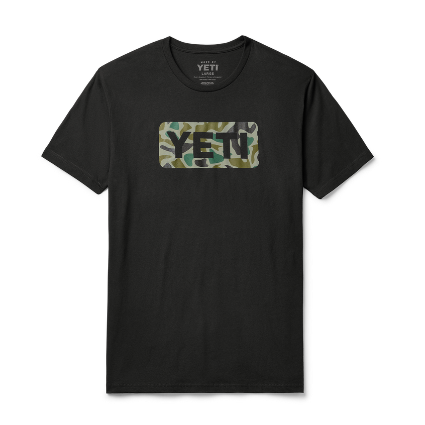 Yeti Logo Badge Duck Camo Short Sleeve T-Shirt