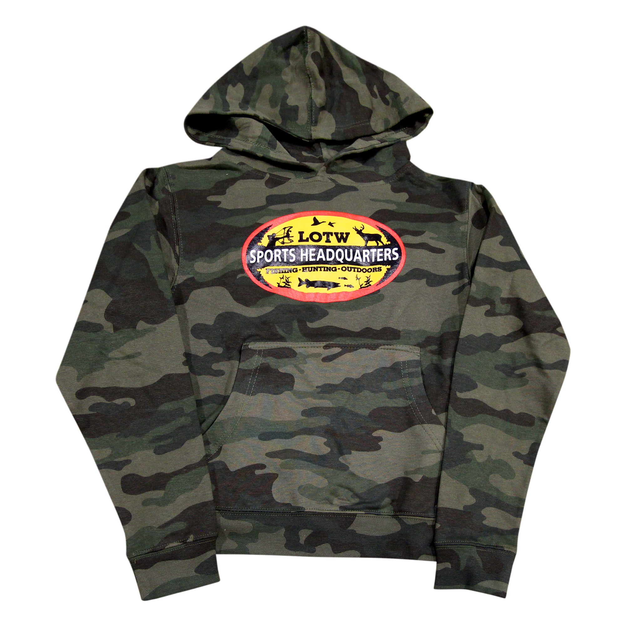 LOTW Sports Headquarters Youth Hoodie - Forrest Camo