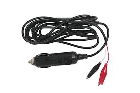 Clam DC Cord With Alligator Clips