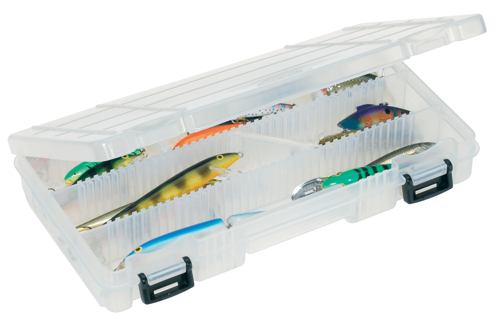 Osage River Gear Medium Tackle Box Organizers, Clear Plastic Fishing Tackle  Storage Trays with Adjustable Dividers