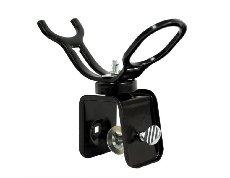 C E SMITH Aluminum Horizontal Clamp-On Rod Holder, Fits 1.315 Measured Outside Diameter C E SMITH Aluminum Horizontal Clamp-On Rod Holder, Fits 1.315 Measured Outside Diameter